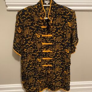 Men's SILK Shirt Vintage Coat Hanbok Top Traditional Chinese Clothing Tang Suit